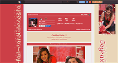 Desktop Screenshot of new-fan-carolinecosta.skyrock.com