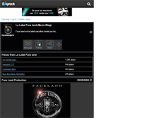 Tablet Screenshot of facelandproduction.skyrock.com