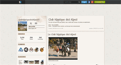 Desktop Screenshot of clubhippiquedesalpes38.skyrock.com