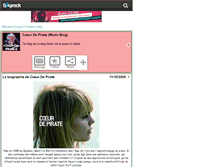 Tablet Screenshot of coeur-de-pirate-3.skyrock.com