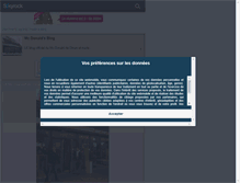 Tablet Screenshot of mcdonaldsblog.skyrock.com