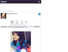 Tablet Screenshot of alicia-cyrrio.skyrock.com
