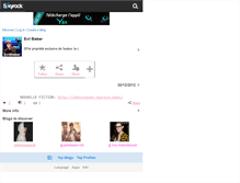 Tablet Screenshot of evilbieber.skyrock.com