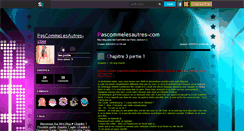 Desktop Screenshot of pascommelesautres-com.skyrock.com