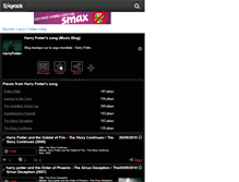 Tablet Screenshot of harrypottersong.skyrock.com