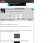 Tablet Screenshot of infos-justinbieber.skyrock.com