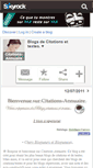 Mobile Screenshot of citations-annuaire.skyrock.com
