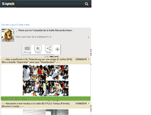 Tablet Screenshot of alexandraamor.skyrock.com