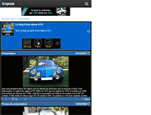 Tablet Screenshot of berlinette-a110.skyrock.com