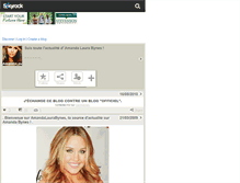 Tablet Screenshot of amandalaurabynes.skyrock.com