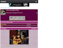Tablet Screenshot of clairejoseph-fanpage.skyrock.com