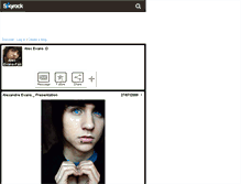 Tablet Screenshot of alex-evans-fan.skyrock.com