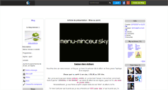Desktop Screenshot of menu-minceur.skyrock.com