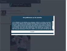 Tablet Screenshot of justinbieber-kidrauhl.skyrock.com