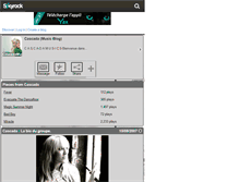 Tablet Screenshot of cascadamusics.skyrock.com