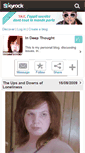 Mobile Screenshot of indeepthought.skyrock.com