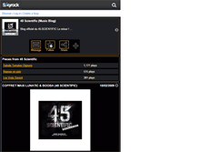 Tablet Screenshot of 45scientific-officiel.skyrock.com