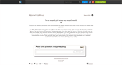 Desktop Screenshot of myprettyblog.skyrock.com
