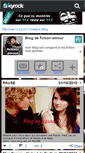 Mobile Screenshot of fiction-amour.skyrock.com