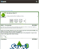 Tablet Screenshot of aide-sims3.skyrock.com
