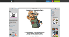 Desktop Screenshot of citation-naruto-du62.skyrock.com