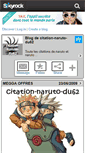 Mobile Screenshot of citation-naruto-du62.skyrock.com