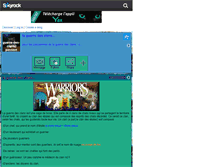 Tablet Screenshot of guerre-des-clans-passion.skyrock.com