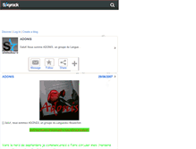 Tablet Screenshot of adonislegroupe.skyrock.com
