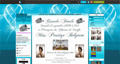 Desktop Screenshot of missprestigebelgium2009.skyrock.com