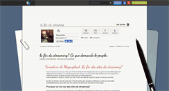 Desktop Screenshot of la-fin-du-streaming.skyrock.com