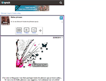 Tablet Screenshot of belles-phrases-95.skyrock.com