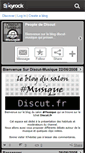 Mobile Screenshot of discut-musique.skyrock.com