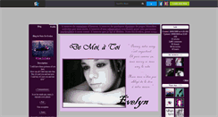 Desktop Screenshot of note-to-evelyn.skyrock.com