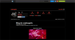 Desktop Screenshot of cowboygirls.skyrock.com