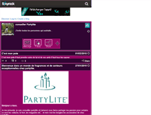 Tablet Screenshot of conseillerpartylite.skyrock.com