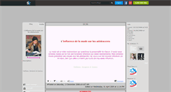 Desktop Screenshot of influencedelamode.skyrock.com