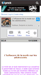 Mobile Screenshot of influencedelamode.skyrock.com