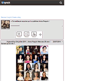 Tablet Screenshot of ana-paquin.skyrock.com