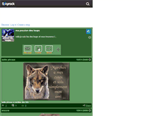 Tablet Screenshot of amour-de-loups.skyrock.com