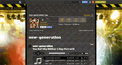 Desktop Screenshot of new-generation-rap.skyrock.com