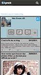 Mobile Screenshot of alex-evans-x33.skyrock.com