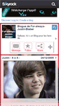 Mobile Screenshot of for-always-justin-bieber.skyrock.com