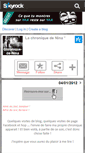 Mobile Screenshot of chronique-de-nina.skyrock.com