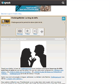 Tablet Screenshot of challengemynet.skyrock.com