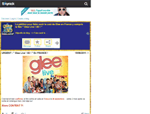 Tablet Screenshot of gleeliveinfrance.skyrock.com