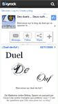 Mobile Screenshot of duel-de-0uf.skyrock.com