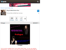 Tablet Screenshot of bella-fiction-alice.skyrock.com