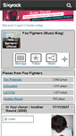 Mobile Screenshot of foo-fighters-officiel.skyrock.com
