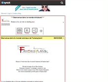 Tablet Screenshot of fantaisyland.skyrock.com