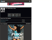 Tablet Screenshot of foxy-brown-x.skyrock.com